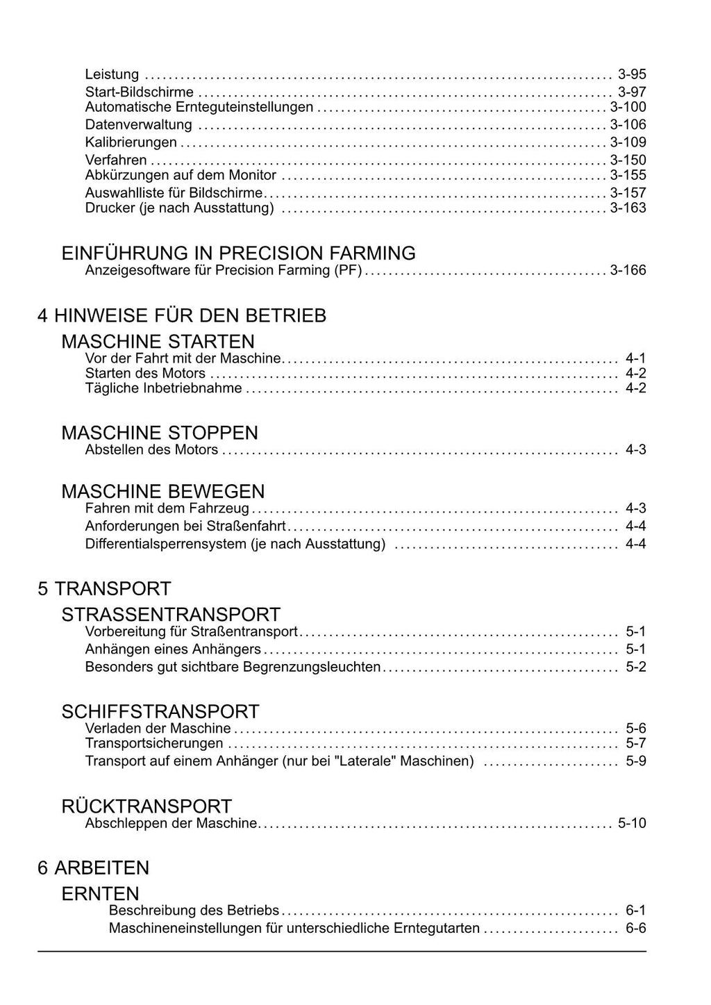 New Holland CX6 80 CX6 90 CX6 90 LATERALE Mähdrescher Betriebsanleitung Ab 1984