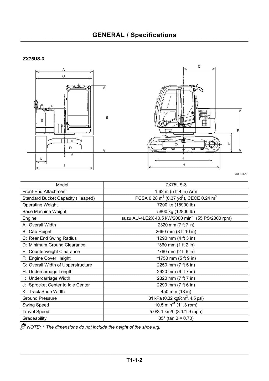 HITACHI ZX75US-3 ZX85US-3 Excavator Operational Principle Technical Manual