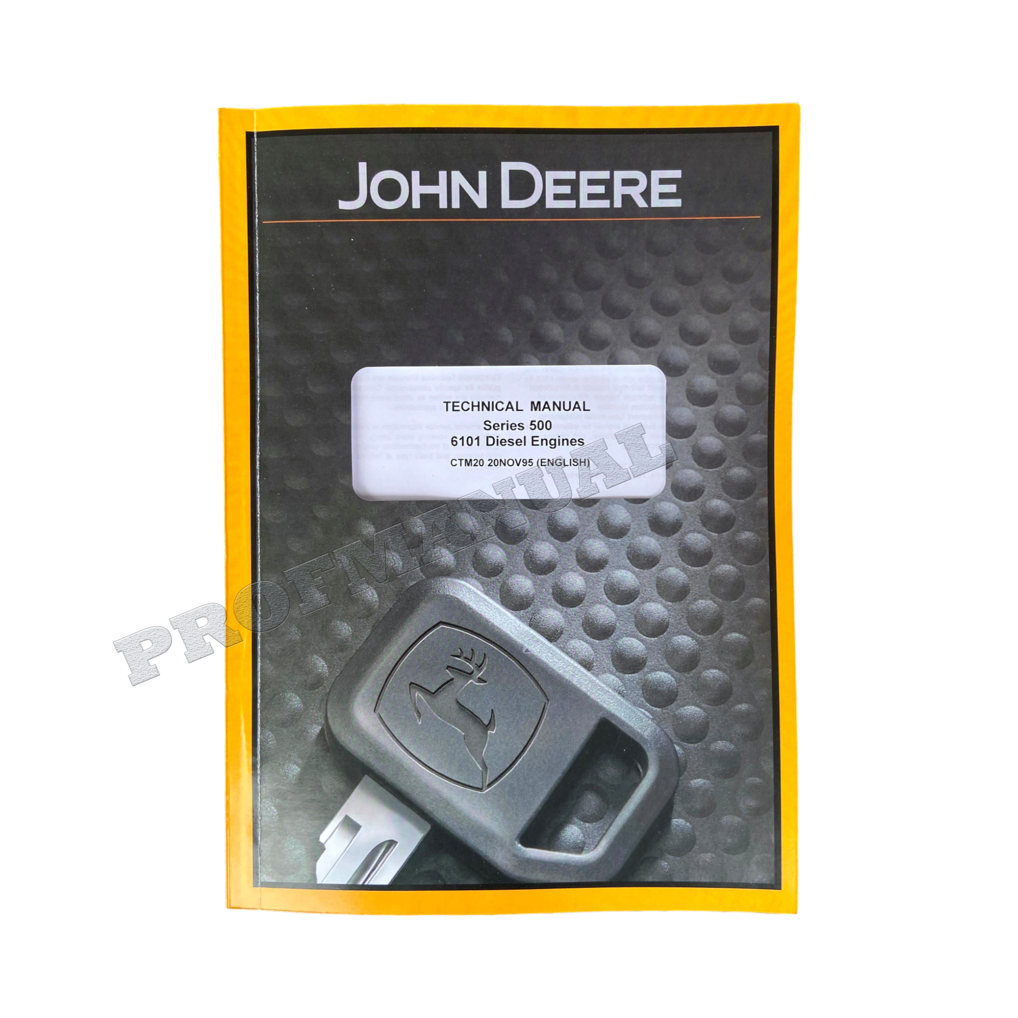 John Deere Series 500 6101 Engine tractor 8560 8760 8960 Service manual CTM20