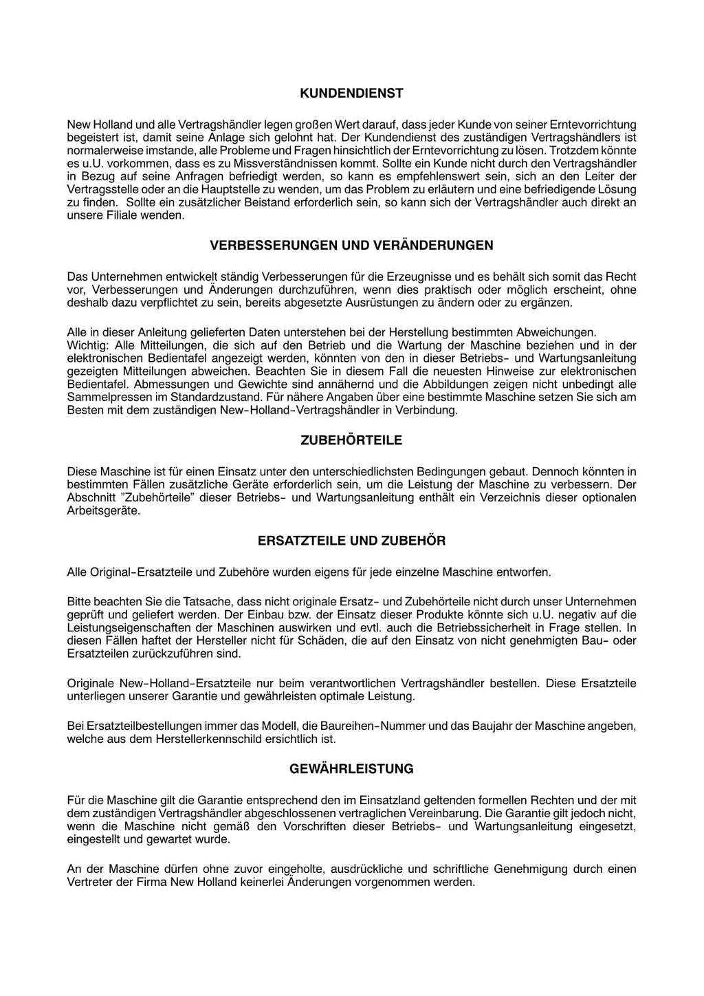 New Holland BB9050 BB9060 BB9070 BB9080 Quaderballenpresse Betriebsanleitung