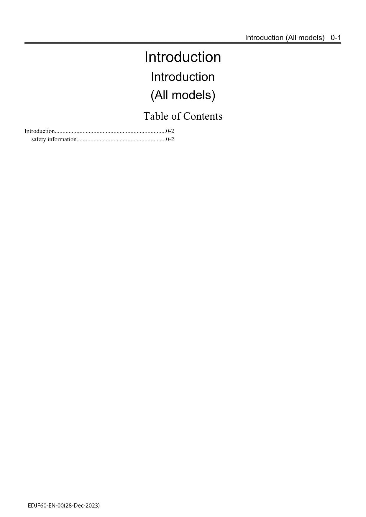 Hitachi 4HK1 Tier 4 Engine  FULL Service manual