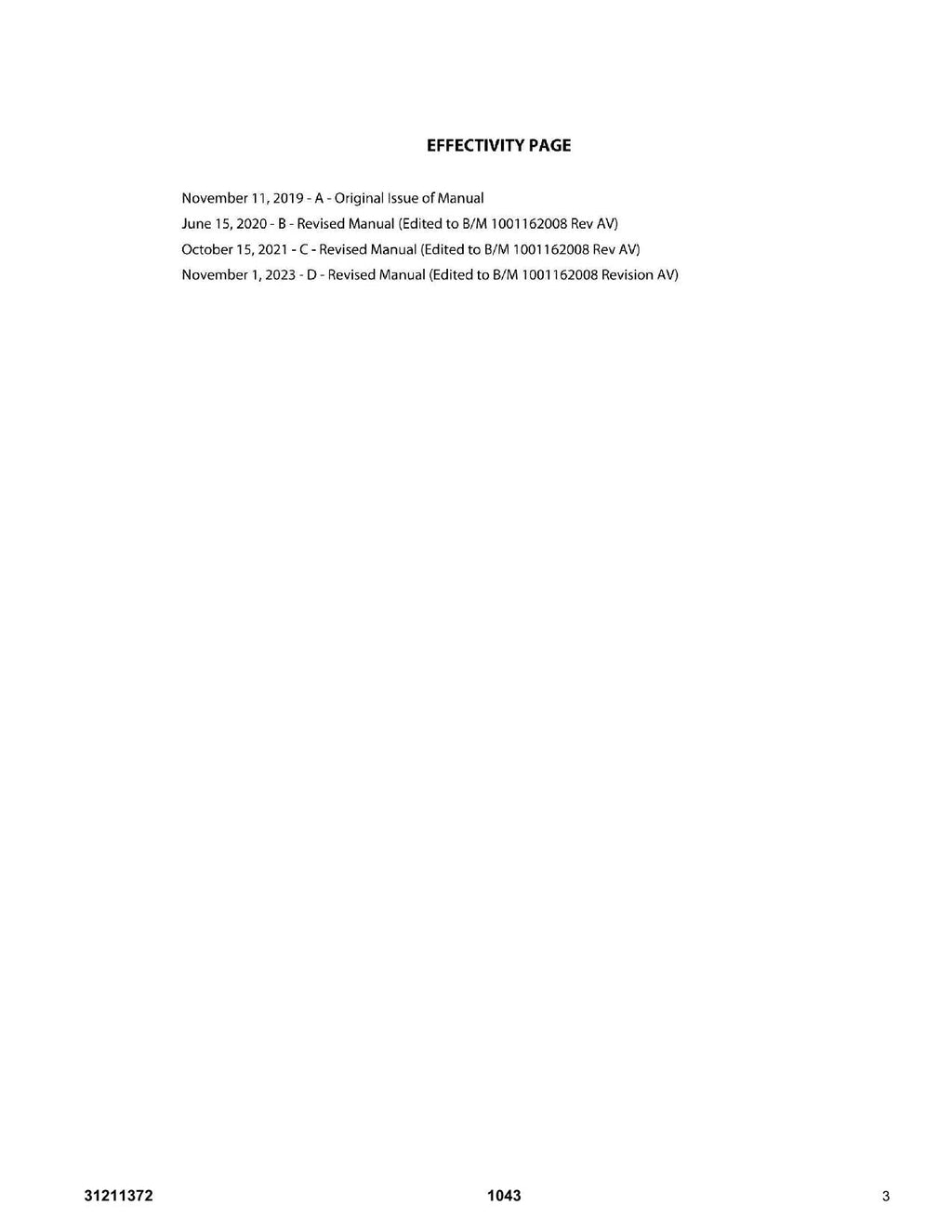 JLG 1043 Telehandler Parts Catalog Manual 31211372
