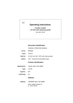 Liebherr LR624 CRAWLER LOADER Operators manual serial 12474