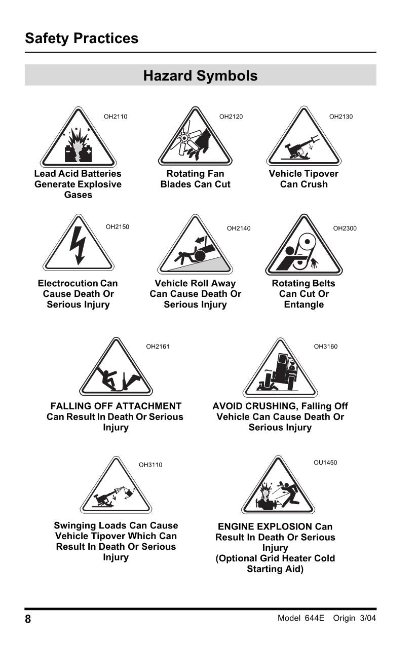 LULL 644E-38 Telehandler Maintenance Operation Operators Manual