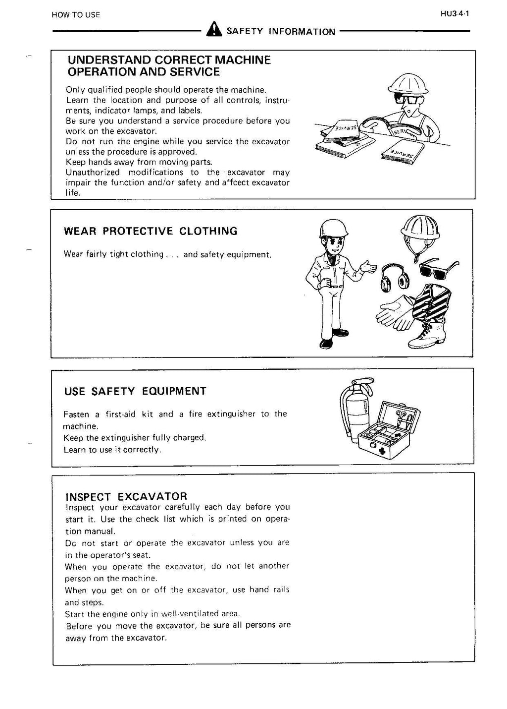 HITACHI EX100 Excavator Service Manual