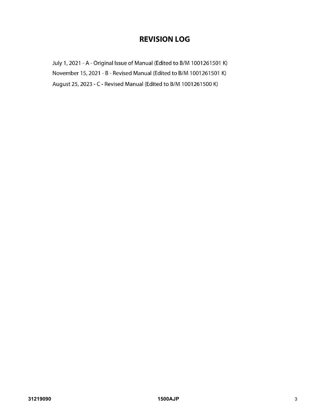 Manual del catálogo de piezas del elevador de pluma JLG 1500AJP 31219090