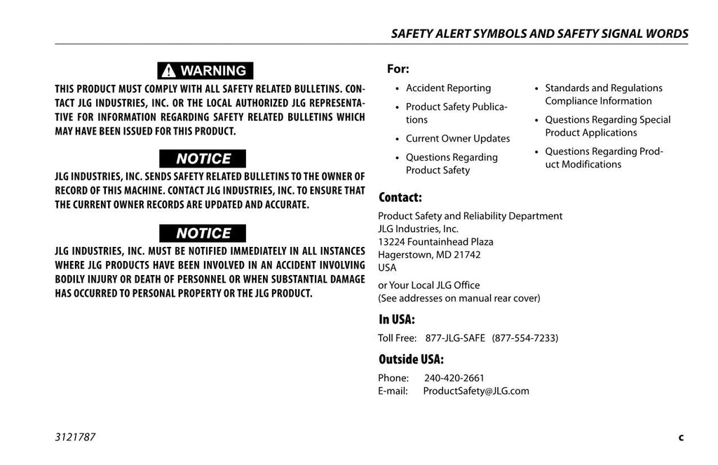 JLG 2632R 3246R Scissor Lift Maintenance Operation Operators Manual