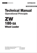 Hitachi ZW180-5A Wheel Loader Technical Manual Operational Principle