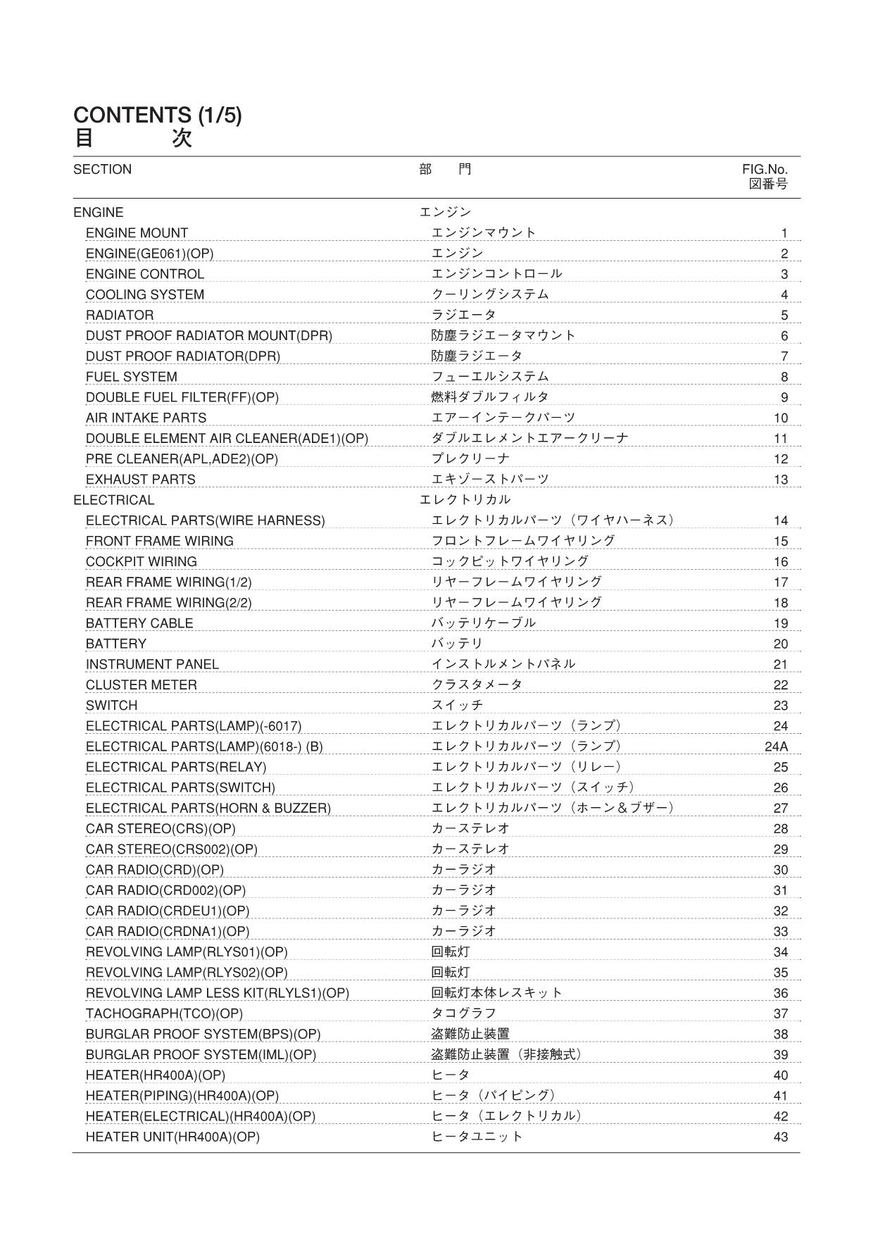 Hitachi LX70-7 Wheel Loader Parts Catalog Manual SN 002101-up