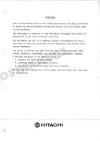 HITACHI UH101 Excavator Repair Service Manual