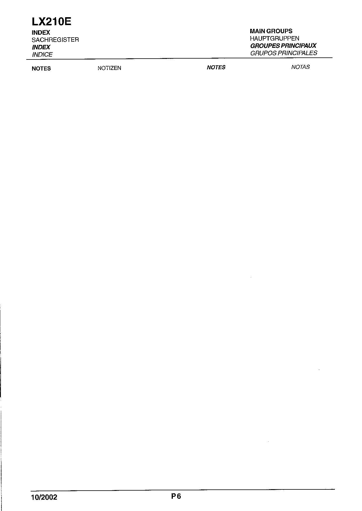 Hitachi LX210E Wheel Loader Parts Catalog Manual SN 381F1001-up