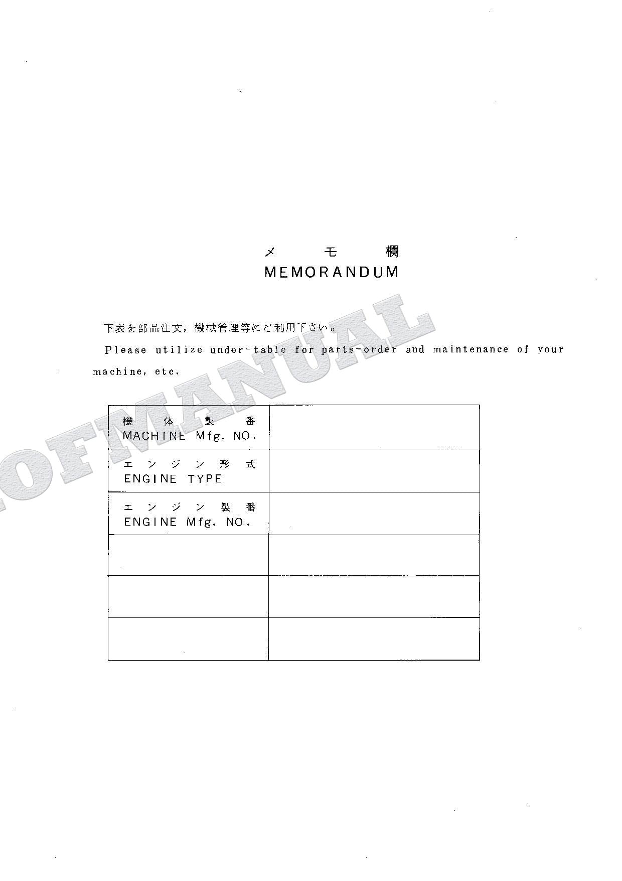 HITACHI EX100M-3 Excavator Parts Catalog Manual SN 03501-