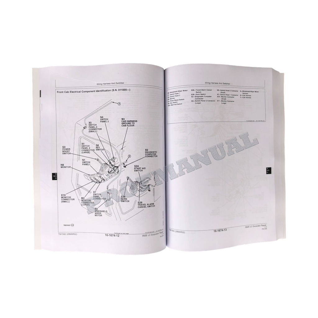 MANUAL TÉCNICO DE REPARACIÓN Y SERVICIO DE EXCAVADORAS JOHN DEERE 892ELC 892E LC TM1542