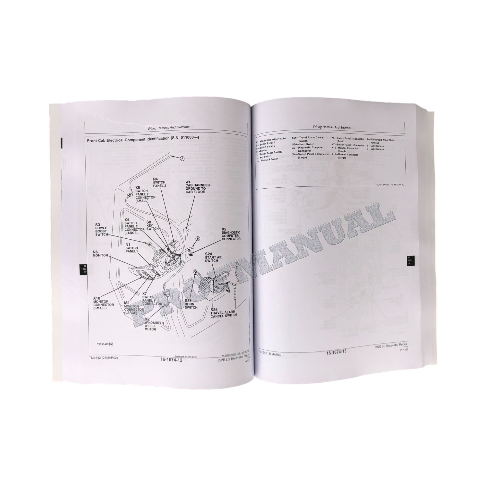 MANUAL TÉCNICO DE REPARACIÓN Y SERVICIO DE EXCAVADORAS JOHN DEERE 892ELC 892E LC TM1542
