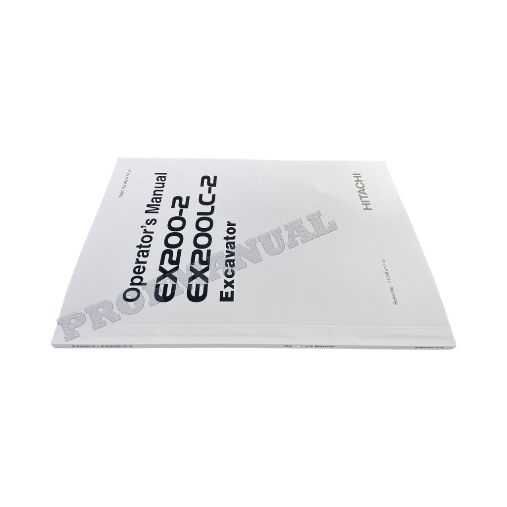 HITACHI EX200-2 EX200LC-2 EXCAVATOR OPERATORS MANUAL #2