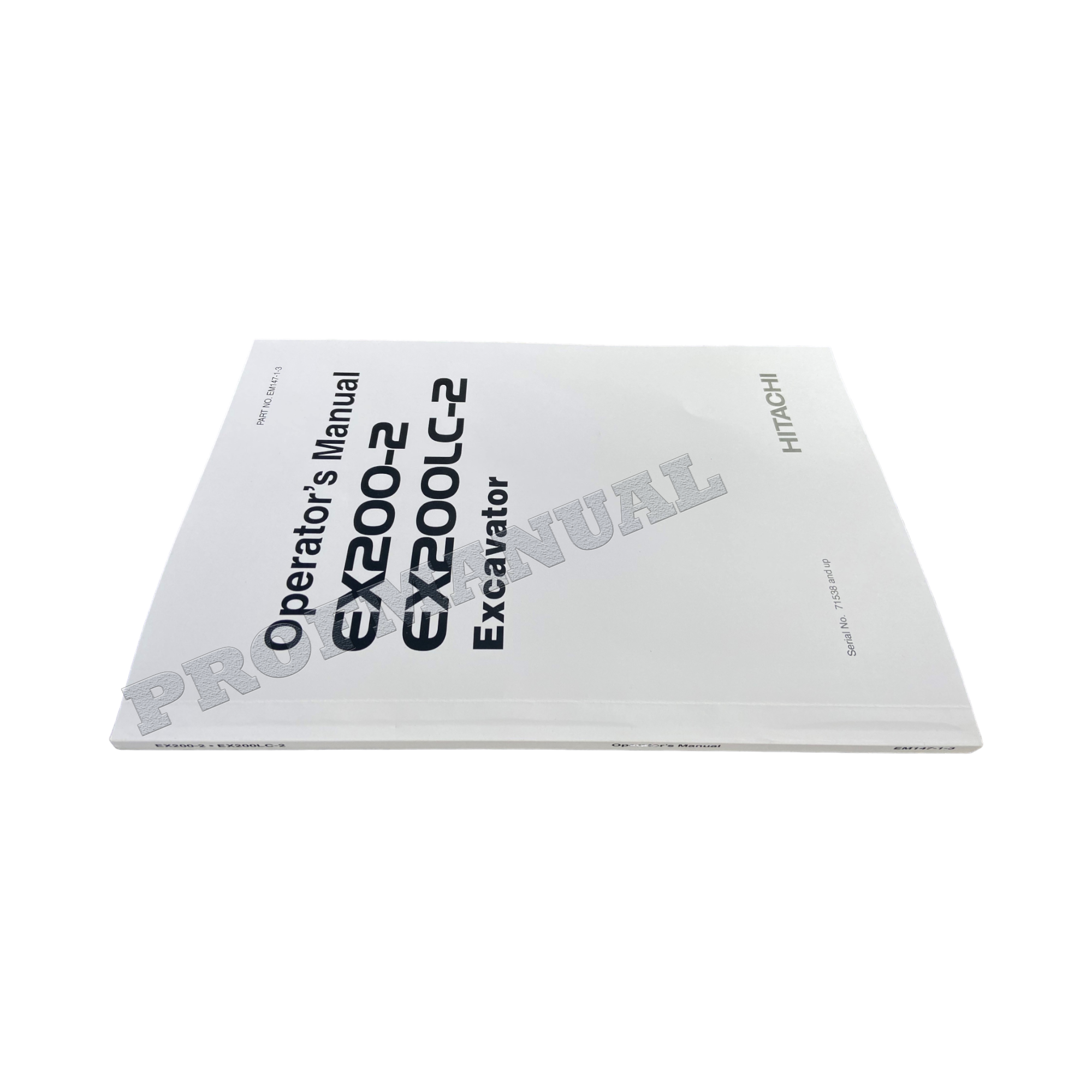 HITACHI EX200-2 EX200LC-2 EXCAVATOR OPERATORS MANUAL #2