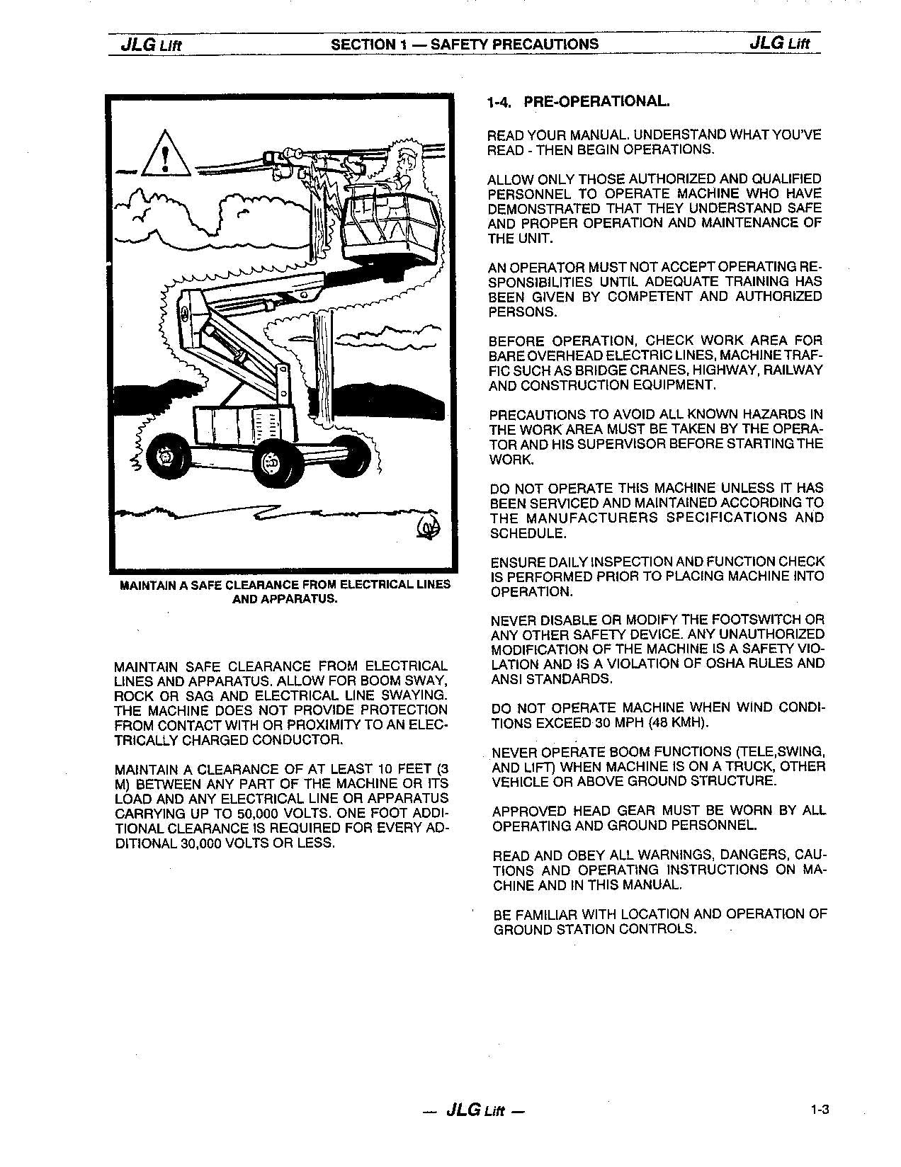 Manual del operador de mantenimiento y operación de la plataforma elevadora JLG 40HA