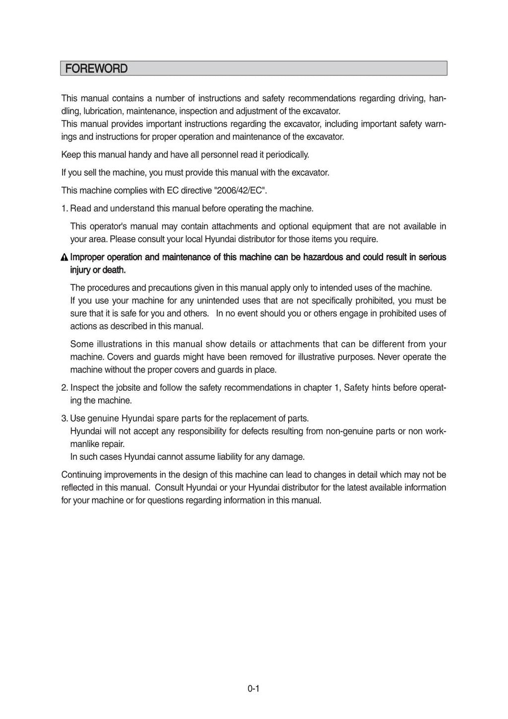 Hyundai HX55A CR CRAWLER EXCAVATOR Operators Maintenance Manual
