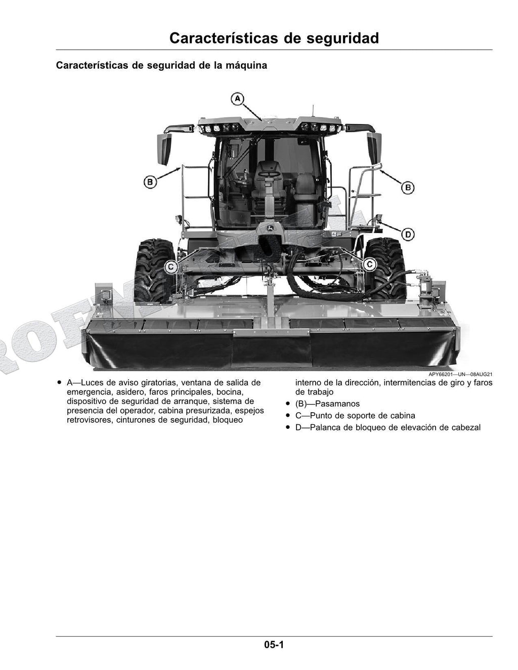 John Deere W235R W260R hileradora Manual del Operador Español SN -509999