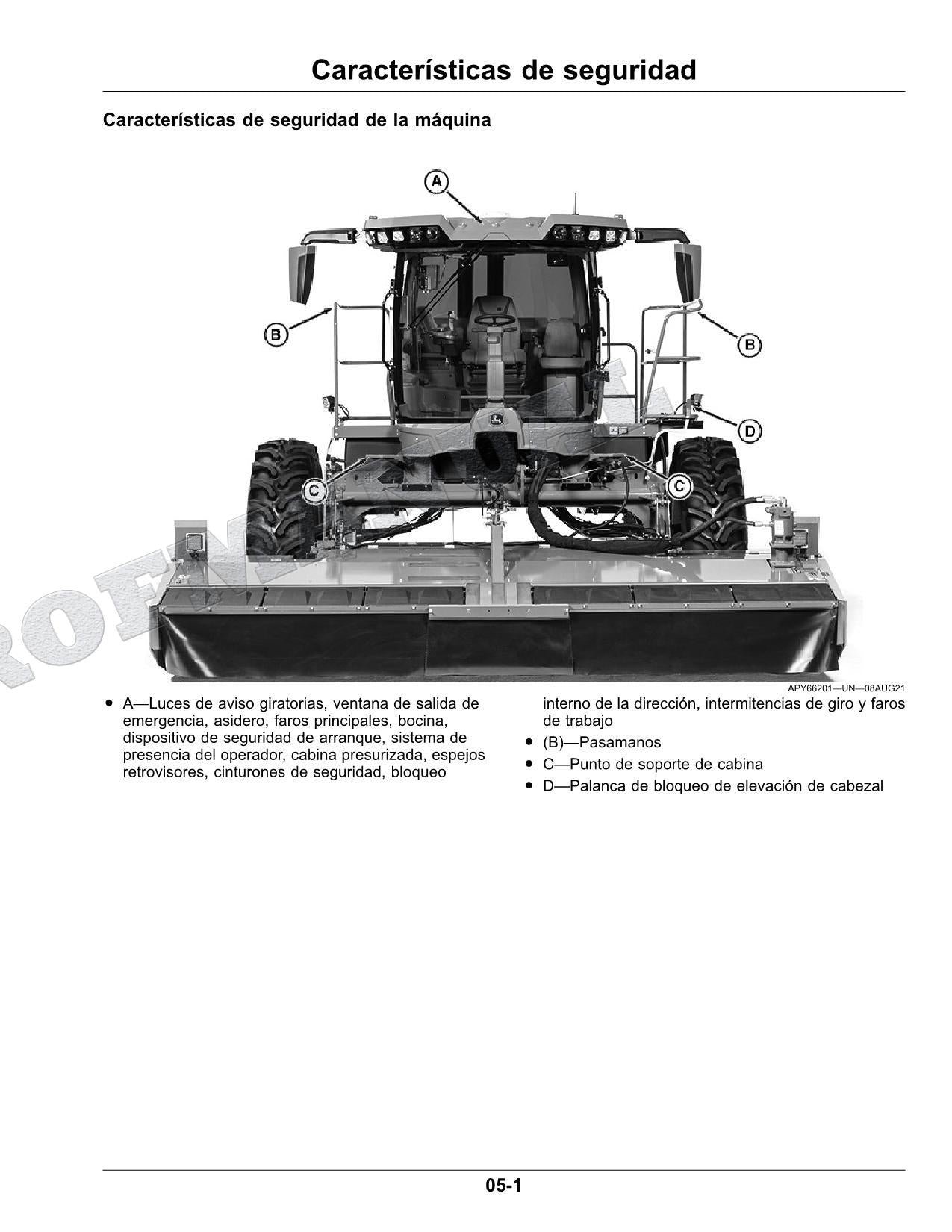 John Deere W235R W260R hileradora Manual del Operador Español SN -509999