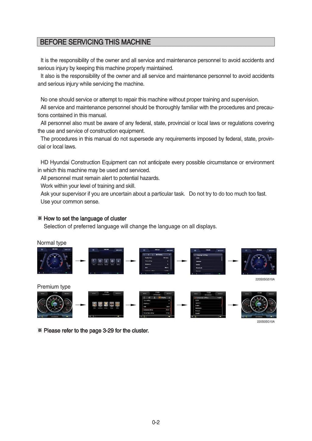 Hyundai HX140LT3 CRAWLER EXCAVATOR Operators Maintenance Manual