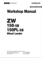 Hitachi ZW150-5B ZW150PL-5B Wheel Loader Workshop Manual
