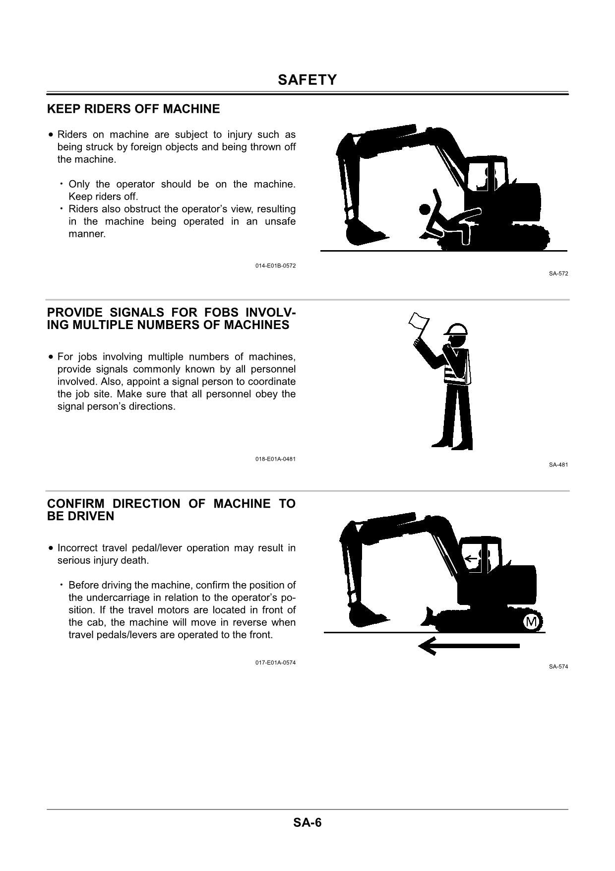Hitachi EX55UR-3 Excavator Operational Test Troubleshooting Service manual