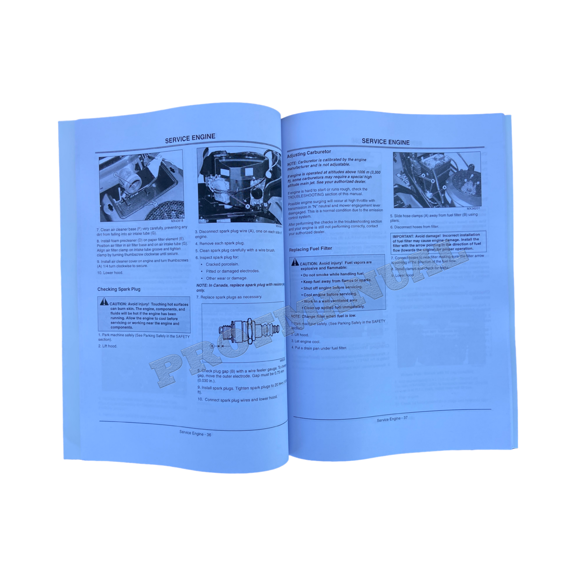 MANUAL DEL OPERADOR DEL TRACTOR JOHN DEERE X300 X304 X320 X324 X360