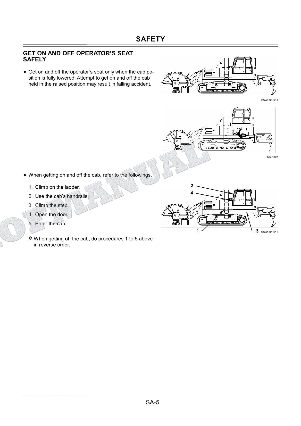 HITACHI FV30 Land Mine Remover Repair Service Manual