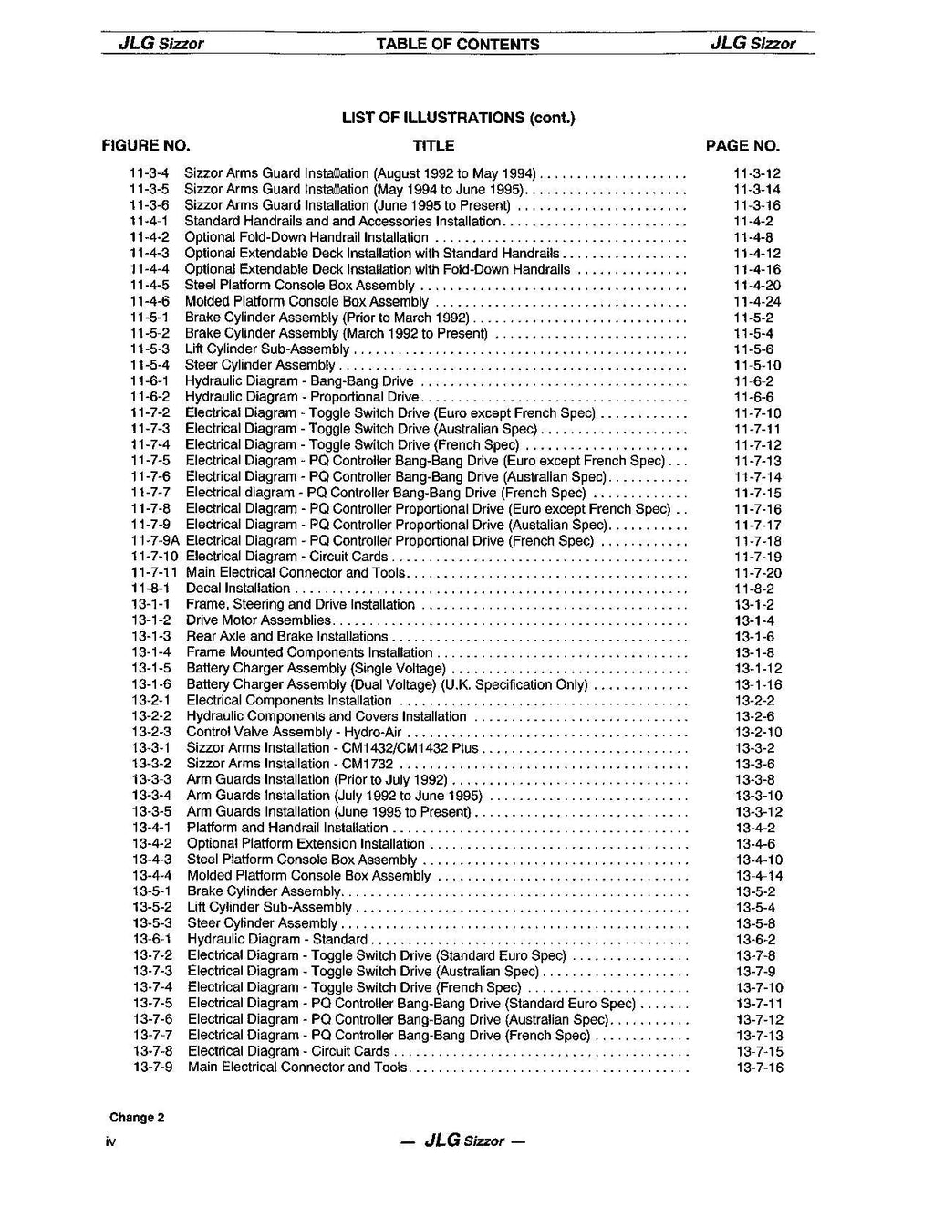 JLG CM1432 CM1432PLUS Scissor Lift Operation Parts Service Manual