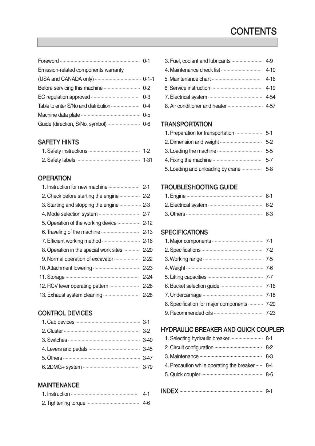 Manual de mantenimiento del operador de la excavadora sobre cadenas Hyundai HX380A L