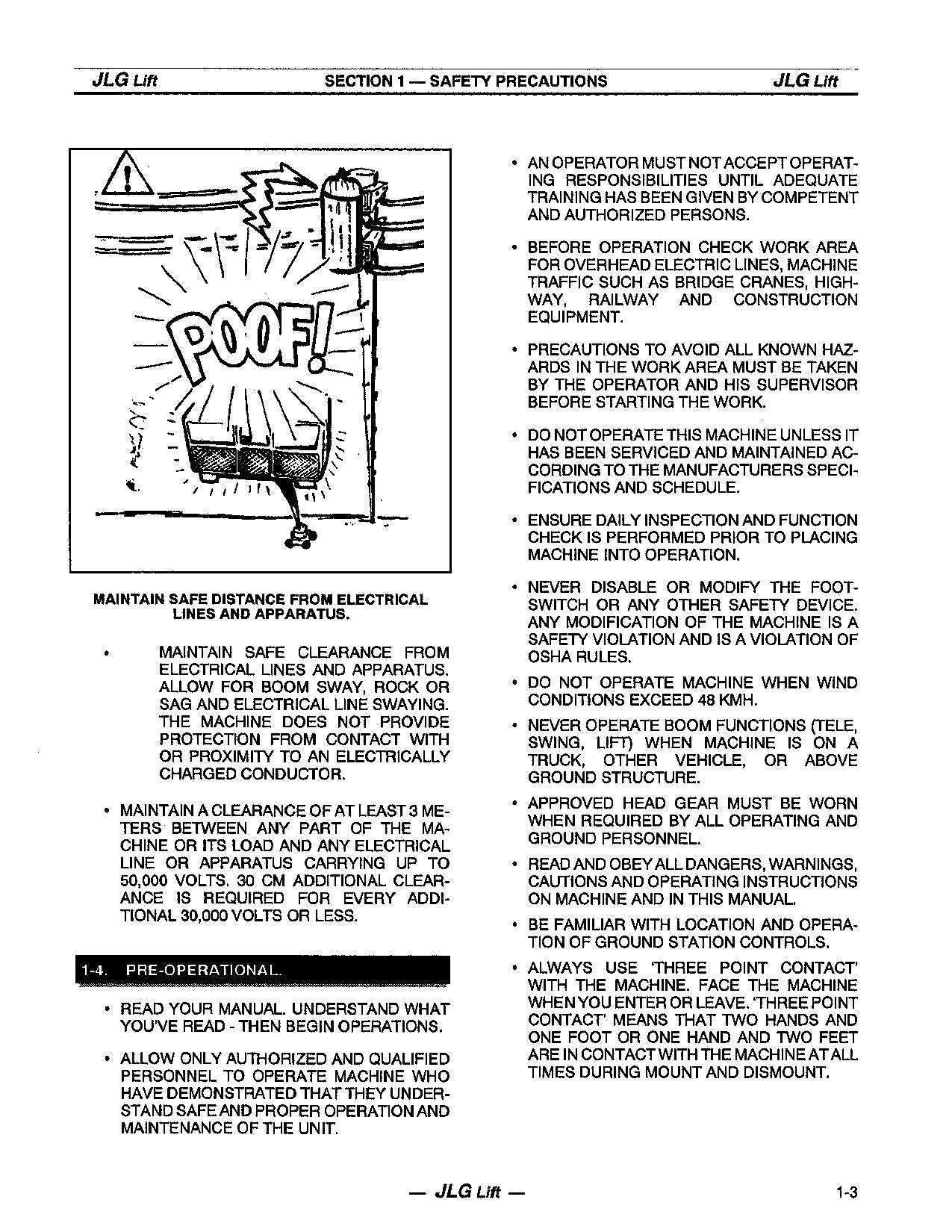 JLG 40ic 45ic Boom Lift Maintenance Operation Operators Manual 3120851