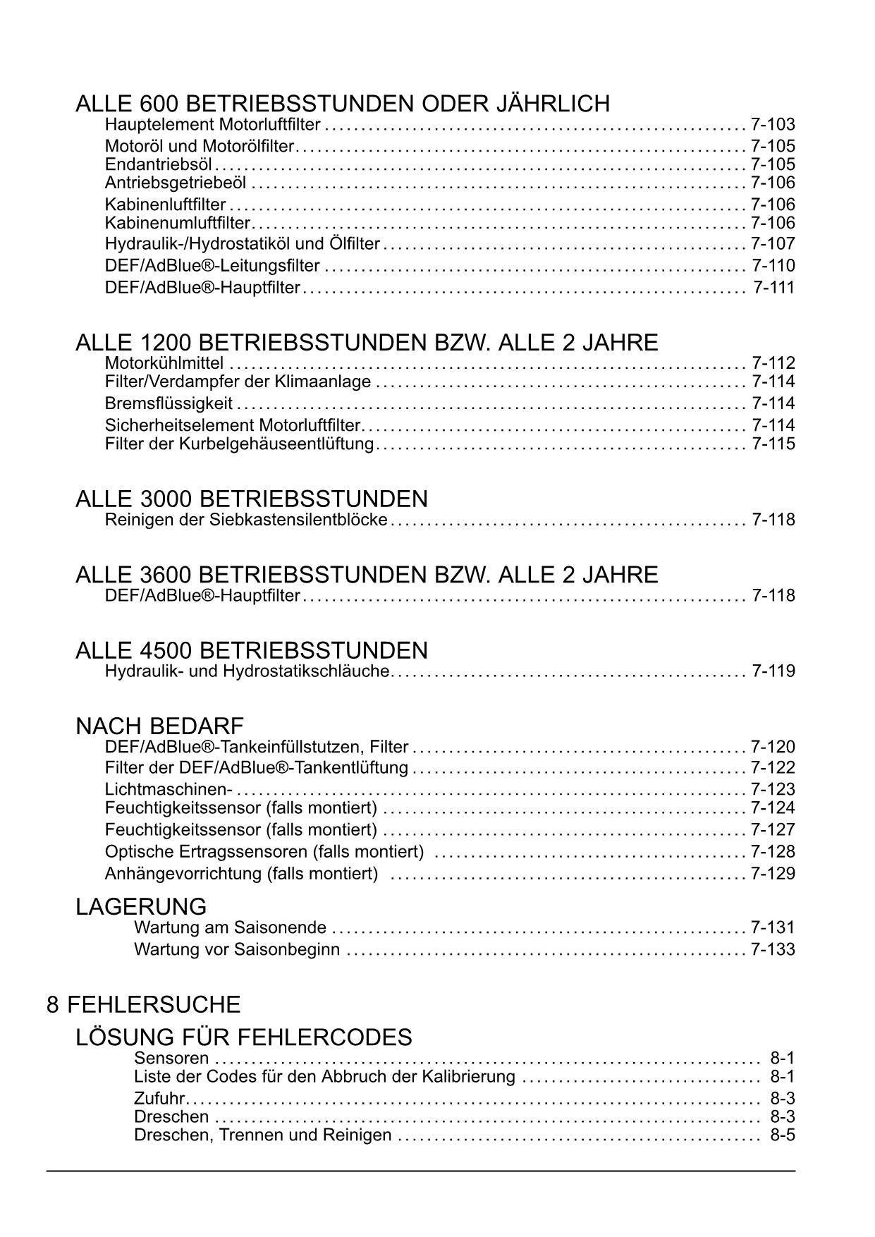 New Holland TC5 80 TC5 90 Mähdrescher Betriebsanleitung Ab 9820