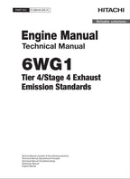 Hitachi 6WG1 Wheel Loader Engine Manual Technical Manual