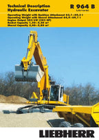 Liebherr R964 B Litronic Excavator Operators manual