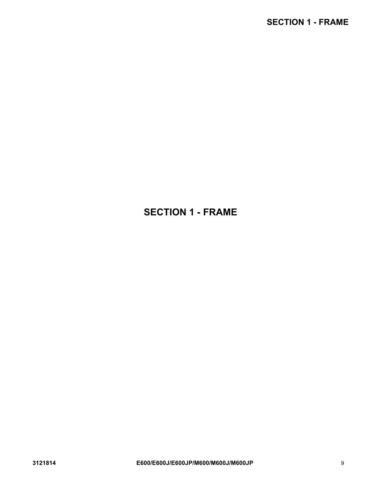 Manual del catálogo de piezas de plataformas elevadoras JLG E600 E600J E600JP M600 M600J M600JP
