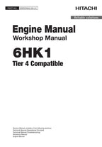 Hitachi 6HK1 Tier 4 Workshop Engine Service Repair manual EWDDN50