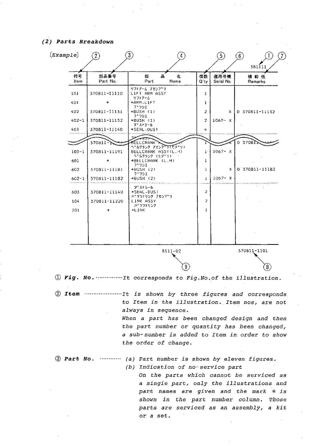 Hitachi FL325-1 Wheel Loader Parts Catalog Manual SN all