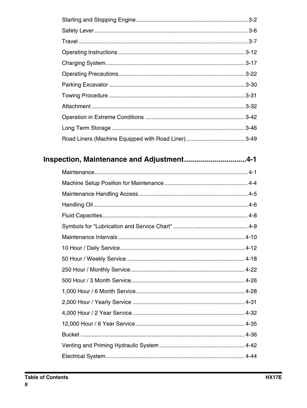Hyundai HX17E CRAWLER EXCAVATOR Operators Maintenance Manual