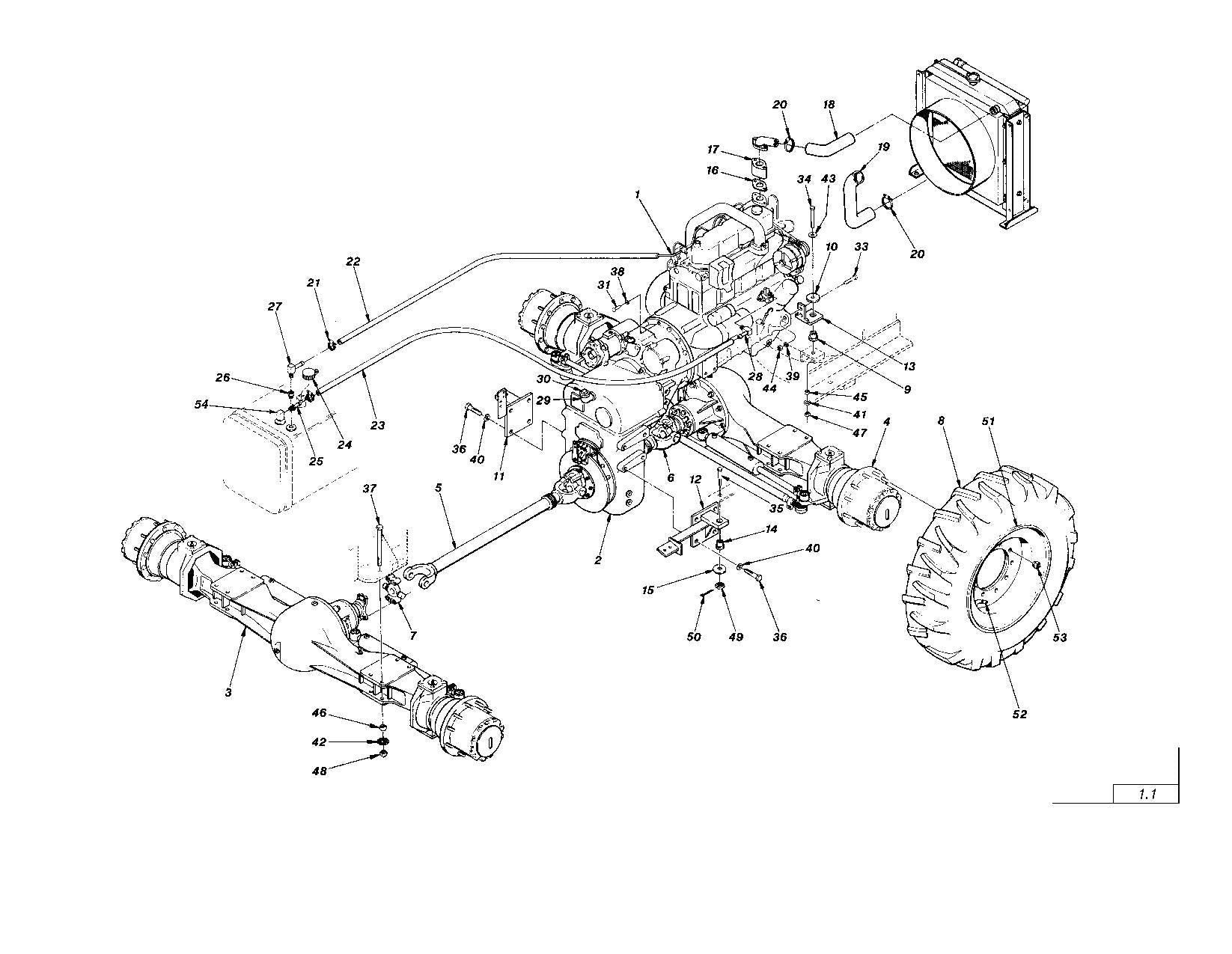 LULL 844B Telehandler Parts Catalog Manual
