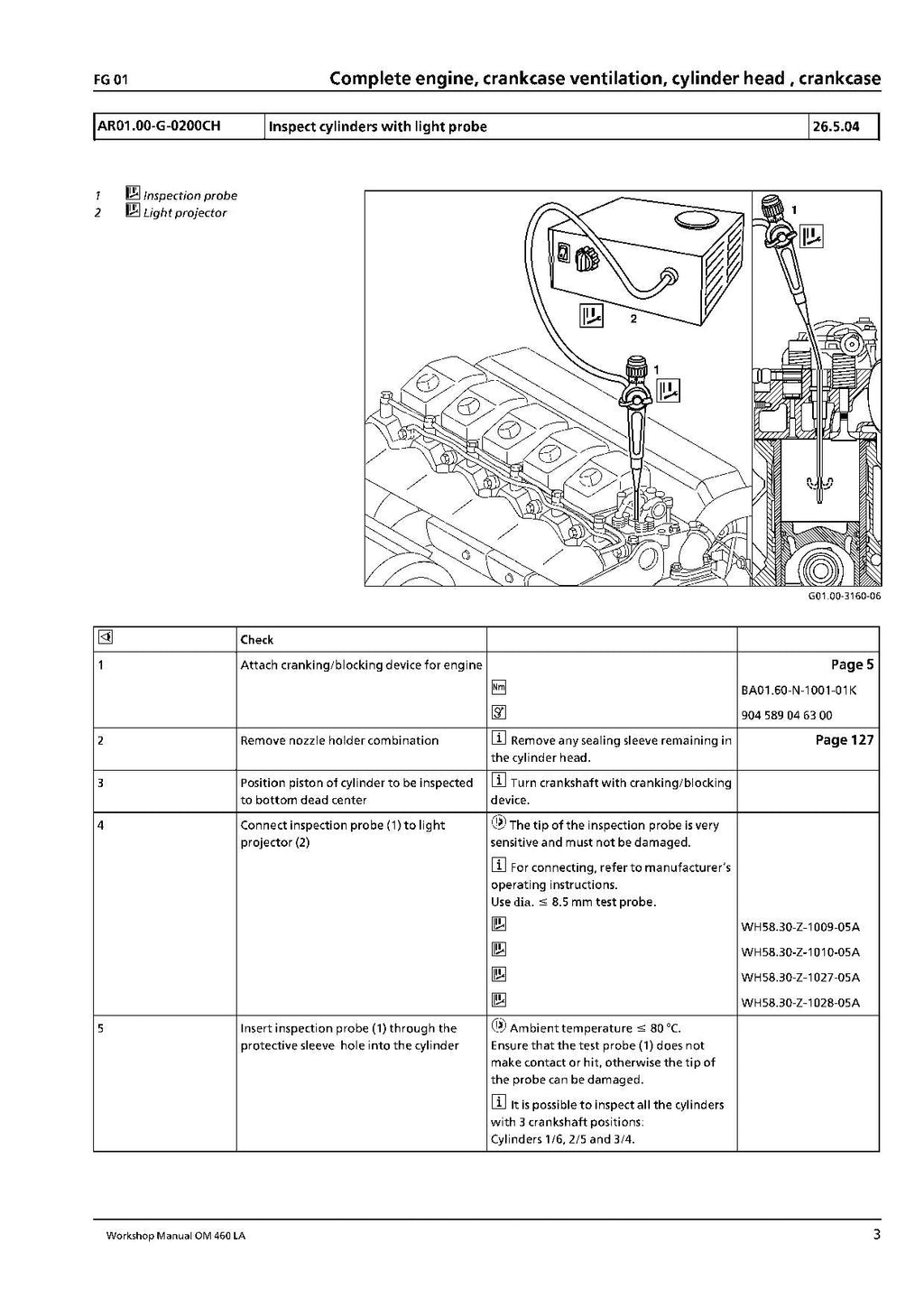 Hitachi OM460LA Wheel Loader Engine Manual