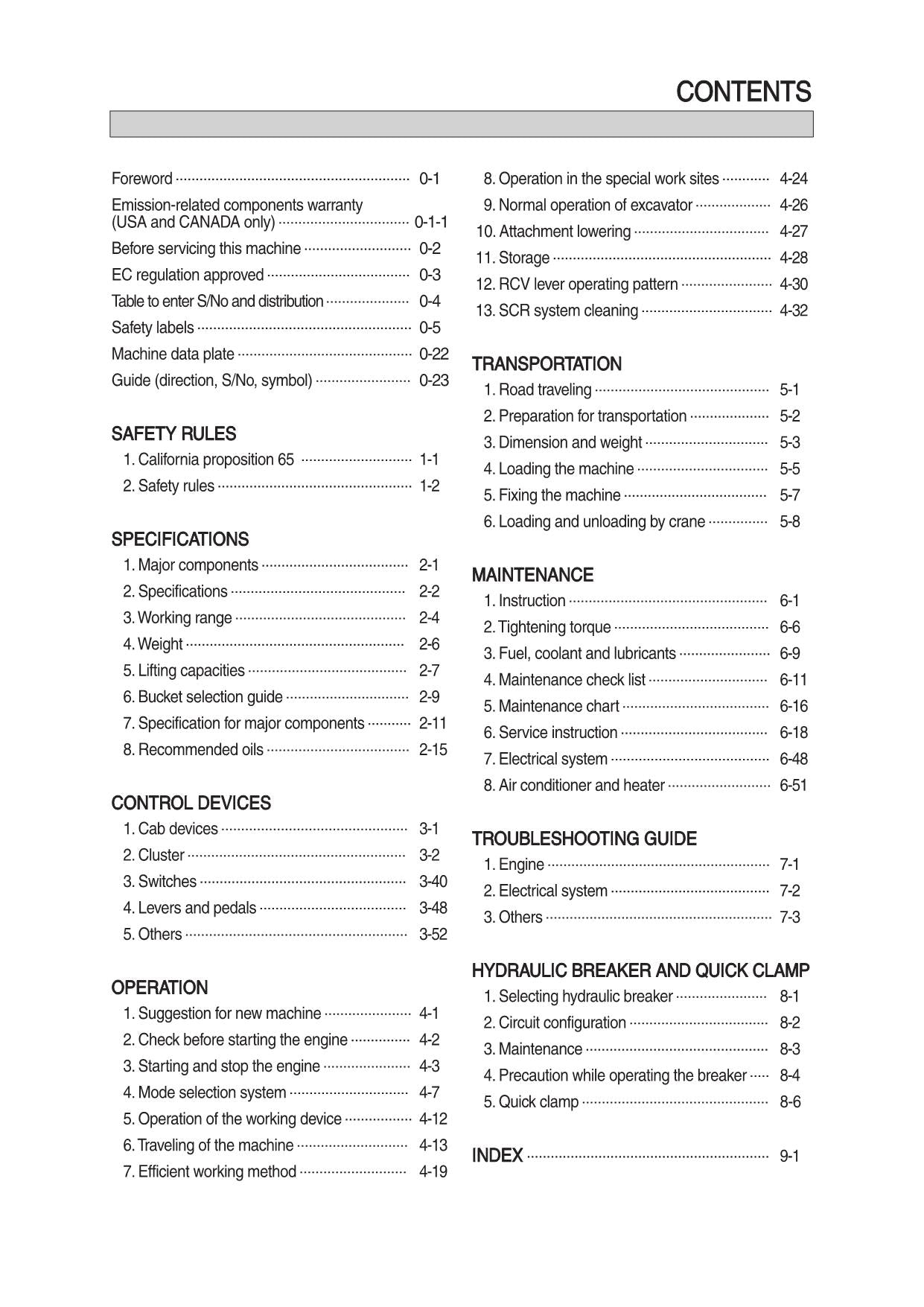 Hyundai HW160 WHEELED EXCAVATOR Operators Maintenance Manual