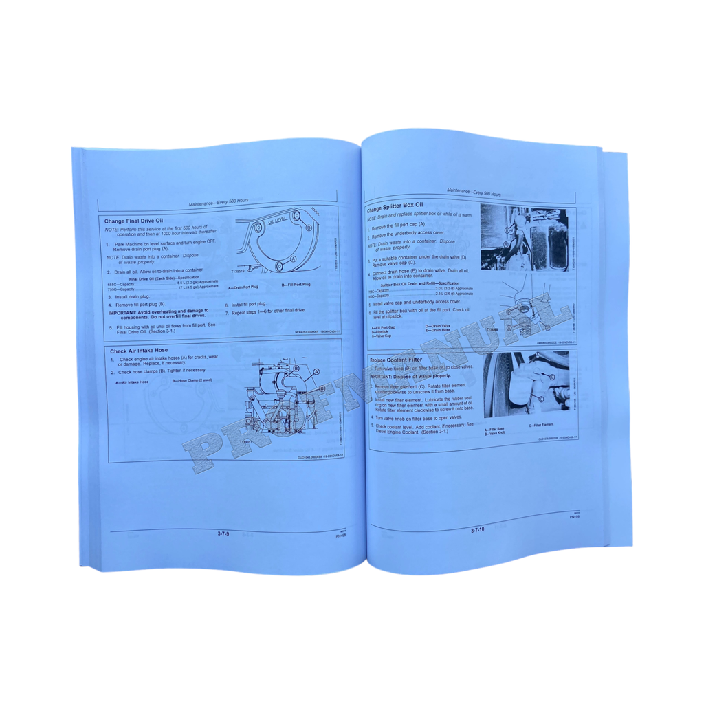 MANUAL DEL OPERADOR DEL CARGADOR SOBRE ORUGAS JONH DEERE 655CII 755CII 655C II + ¡BONIFICACIÓN! 
