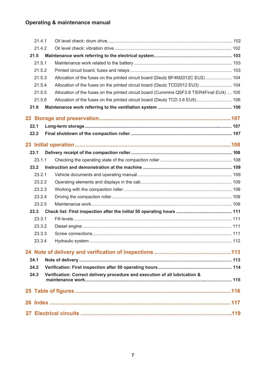 Hyundai HR110 120 140C-9 TIER4F ROAD ROLLER Operators Maintenance Manual