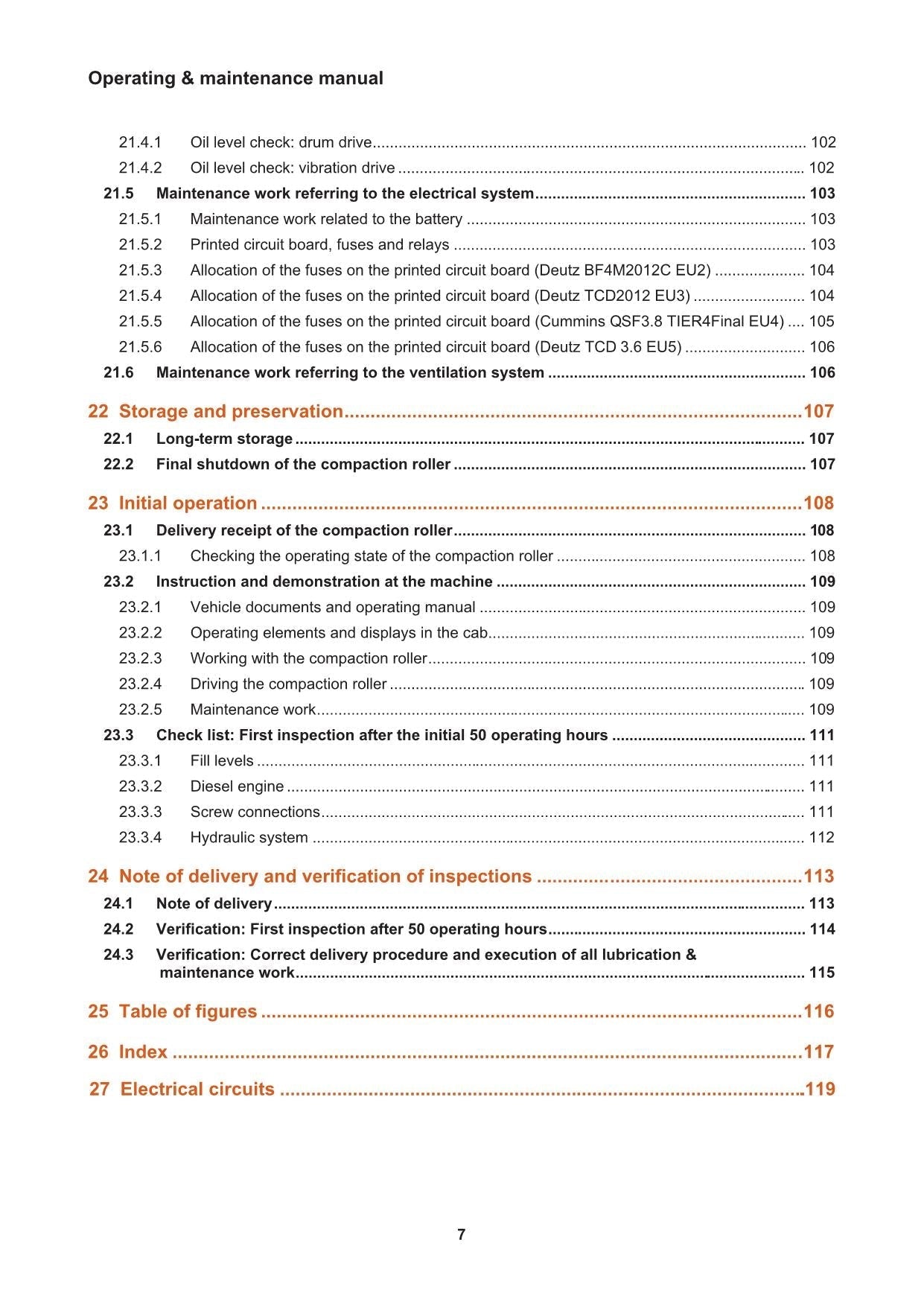 Hyundai HR110 120 140C-9 TIER4F ROAD ROLLER Operators Maintenance Manual