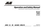 JLG 340AJ Boom Lift Maintenance Operation Operators Manual 31217117