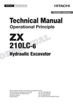 HITACHI ZX210LC-6 Excavator Service Manual Operational Principle