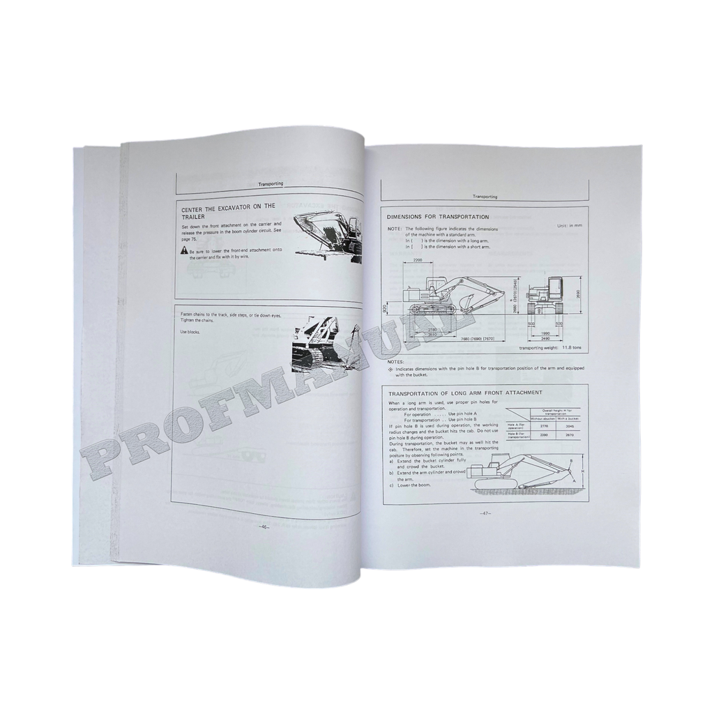 HITACHI EX120 EXCAVATOR OPERATORS MANUAL
