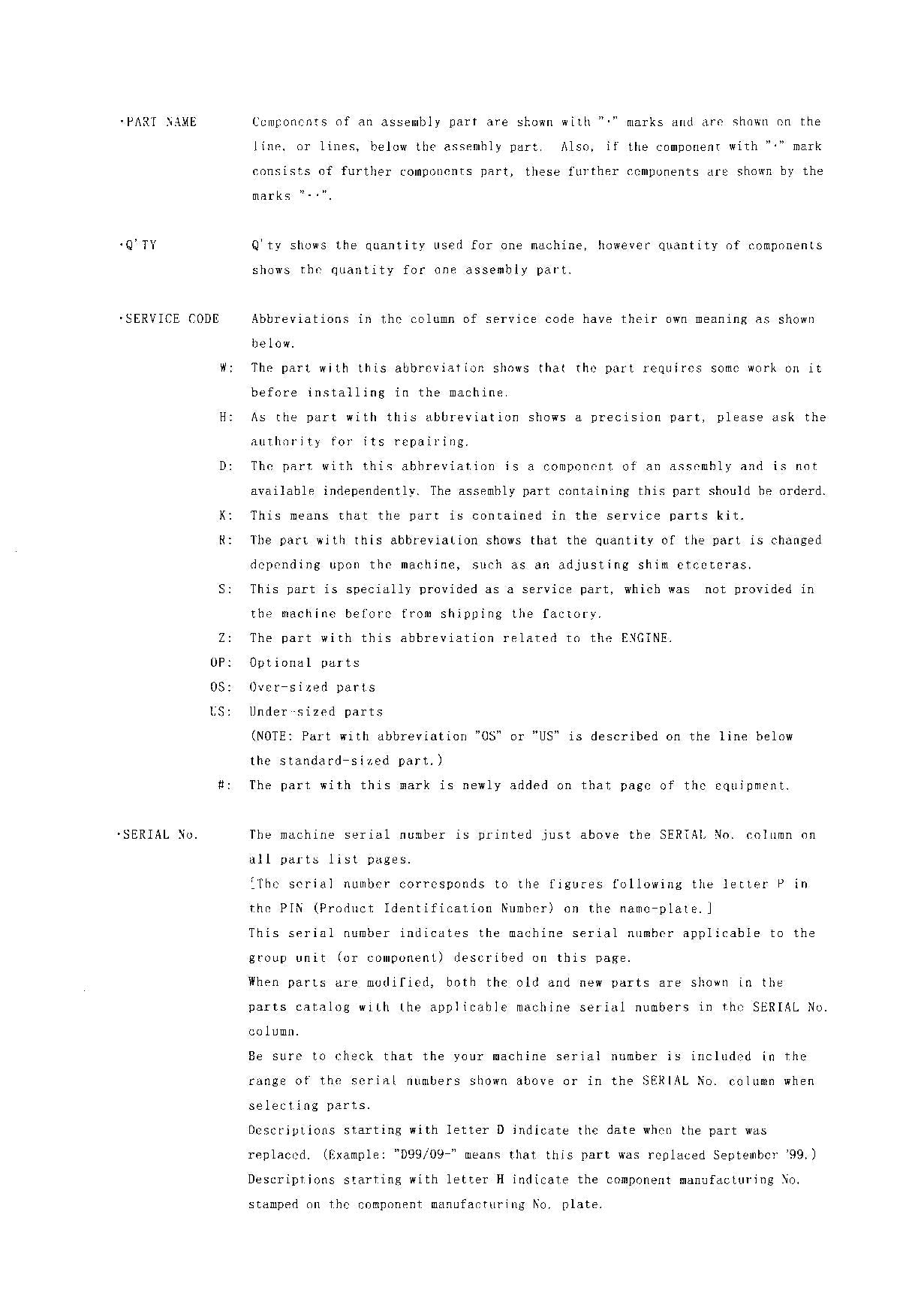Hitachi LX80-5 Wheel Loader Parts Catalog Manual SN 005101-up