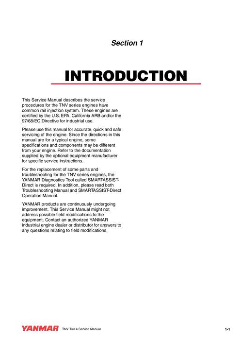 HITACHI 3TNV 4TNV ENGINE SERVICE MANUAL 0BTN4G00200